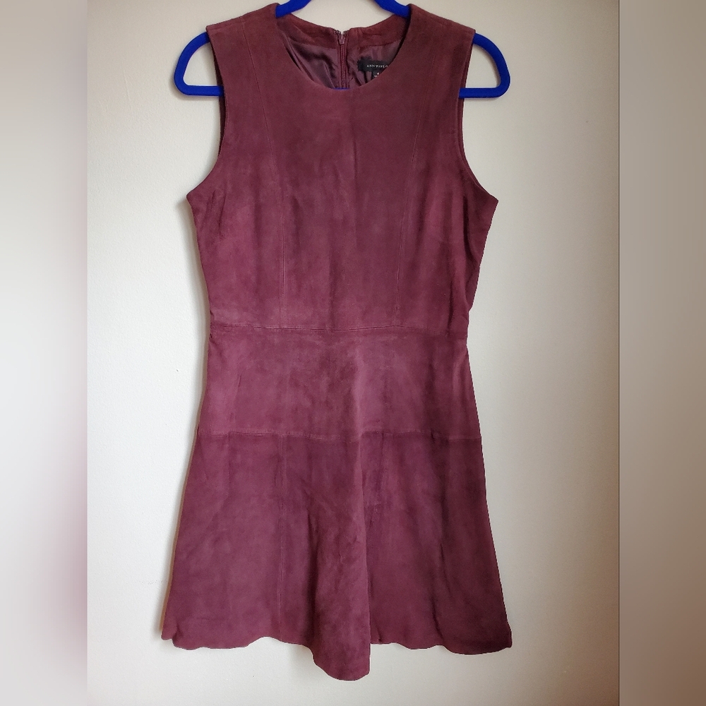 Ann Taylor,suede sheath dress, size 6